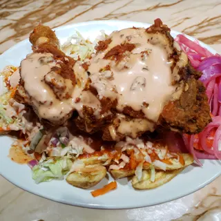 Pollo Con Tajadas